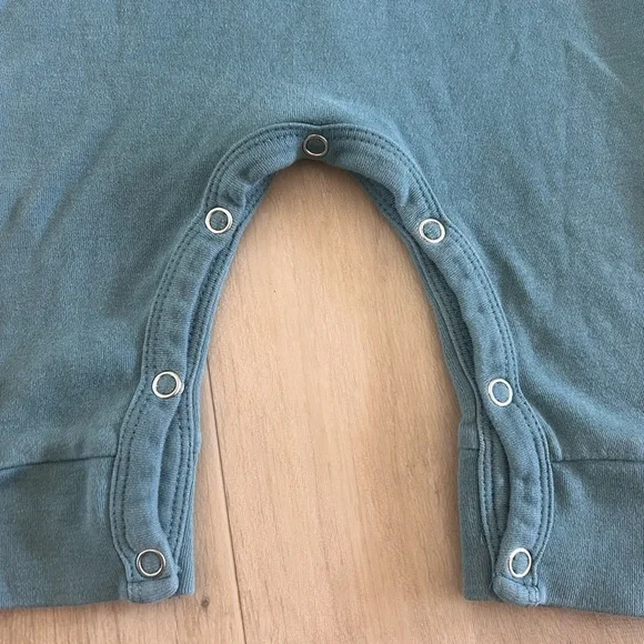 Kate Quinn Blue Footies One Piece Soft Knit - Picture 4 of 5